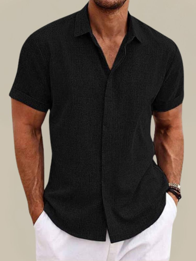 Herrenhemd Kurzarm Atmungsaktiv für den Sommer - Stylisches Freizeitlook Hemd für Herren 5