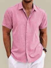 Herrenhemd Kurzarm Atmungsaktiv für den Sommer - Stylisches Freizeitlook Hemd für Herren 6