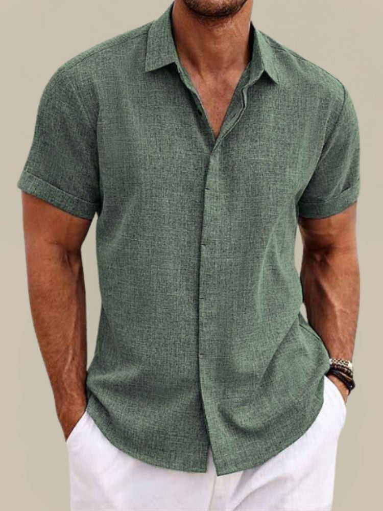 Herrenhemd Kurzarm Atmungsaktiv für den Sommer - Stylisches Freizeitlook Hemd für Herren 7