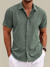 Herrenhemd Kurzarm Atmungsaktiv für den Sommer - Stylisches Freizeitlook Hemd für Herren 7