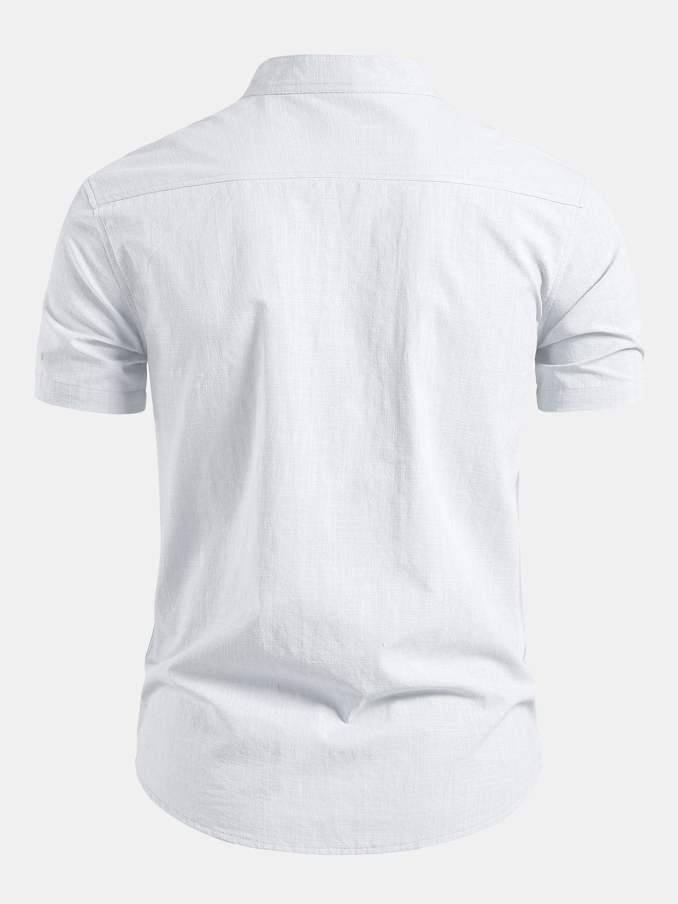 Herrenhemd Kurzarm mit Stehkragen – Elegante Hemden für Herren, Modernes Design, Vielseitig Kombinierbar 3