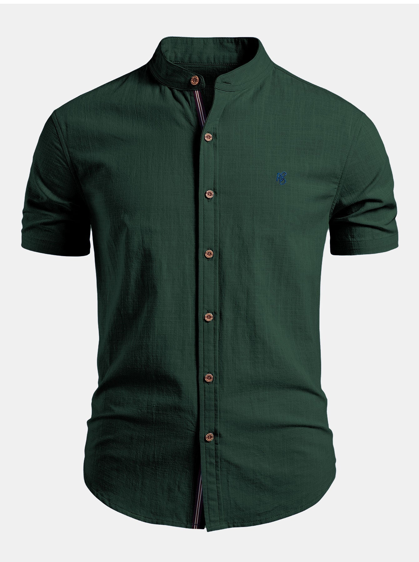 Herrenhemd Kurzarm mit Stehkragen – Elegante Hemden für Herren, Modernes Design, Vielseitig Kombinierbar 4