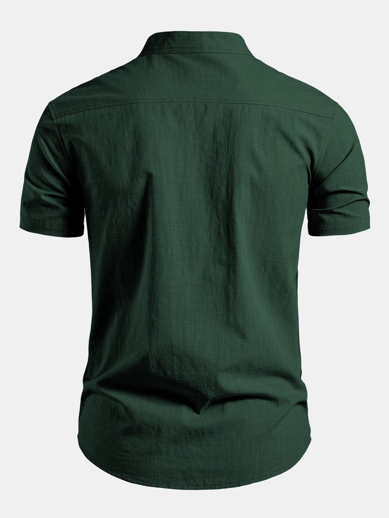 Herrenhemd Kurzarm mit Stehkragen – Elegante Hemden für Herren, Modernes Design, Vielseitig Kombinierbar 5