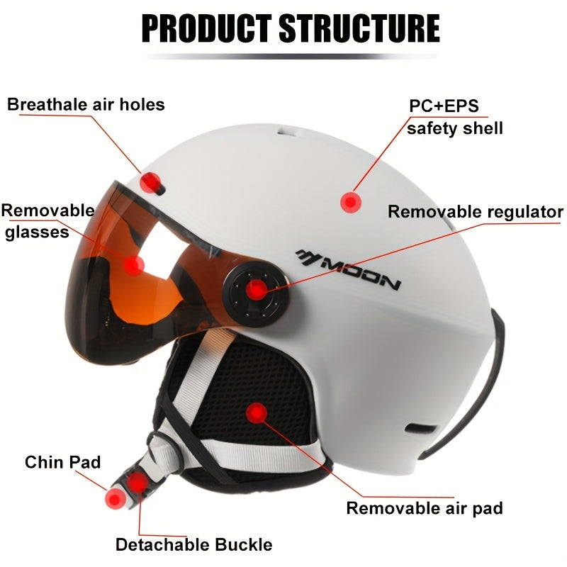 Hochwertiger Skihelm mit abnehmbaren Teilen – sicher und komfortabel für Outdoor-Aktivitäten 6