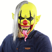 Horror Grünes Gesicht Clown Halloween Weihnachten Latex Maske Kopfbedeckung 3