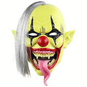 Horror Grünes Gesicht Clown Halloween Weihnachten Latex Maske Kopfbedeckung 4