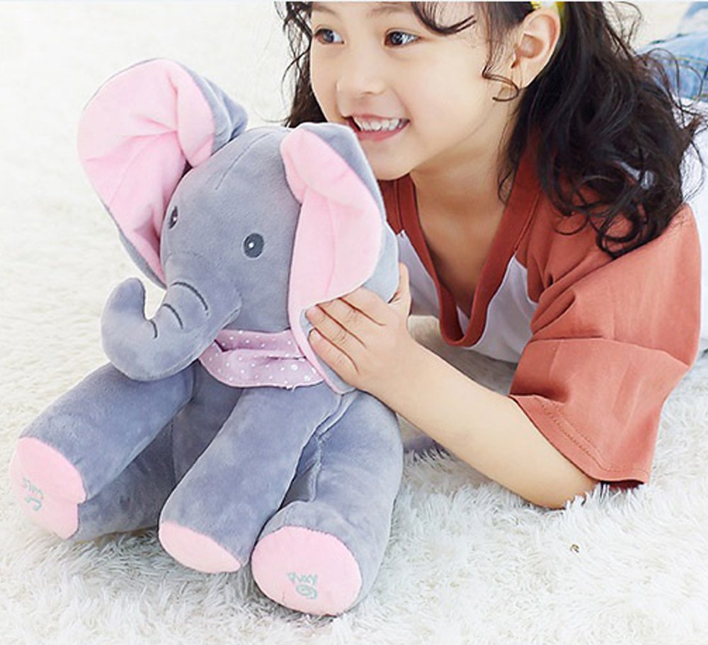 Interaktiver Plüschelefant – Weiches Stofftier mit Musik und Bewegung für Kinder 1