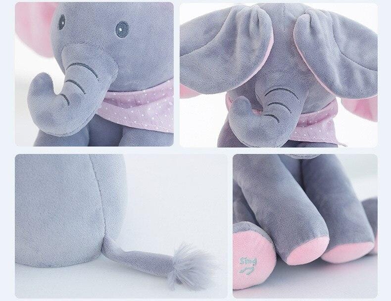 Interaktiver Plüschelefant – Weiches Stofftier mit Musik und Bewegung für Kinder 4