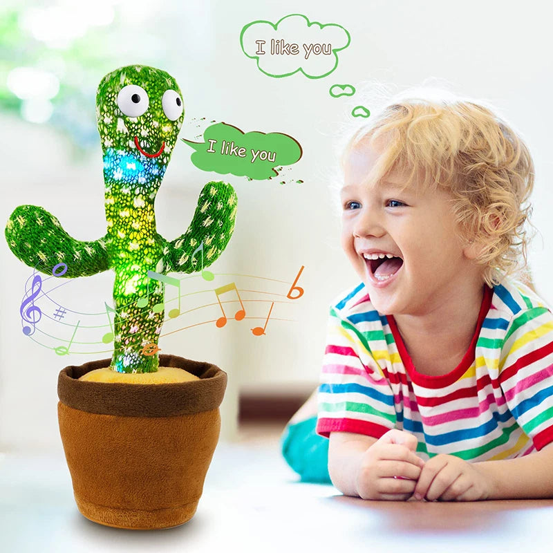 Interaktives, sprechendes Kaktus-Plüschtier für Kinder – Tanzendes, weiches Plüschtier für Zuhause und als Geschenk 2
