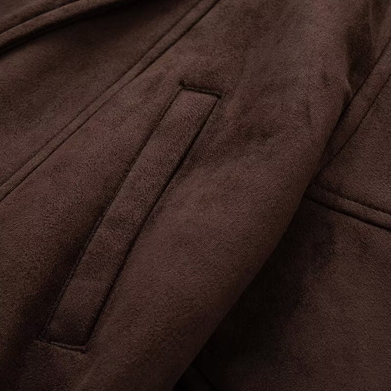 Jacke Damen Elegante Taillierte Übergangsjacke mit Bindegürtel und Reverskragen für Stilvolle Looks 2