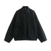 Jacken Damen Vintage-Bomberjacke – Stilvoller Look Für Übergangszeit, Vielseitig Und Bequem 5