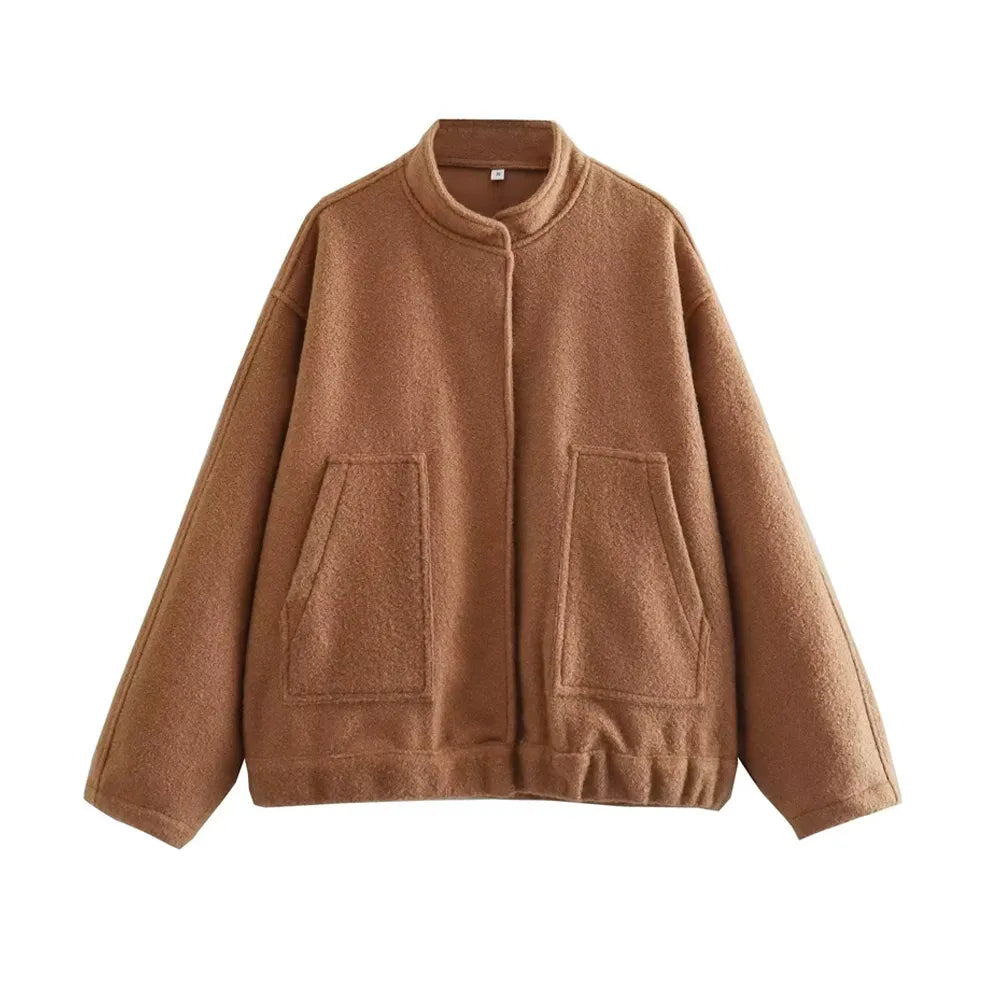 Jacken Damen Vintage-Bomberjacke – Stilvoller Look Für Übergangszeit, Vielseitig Und Bequem 6