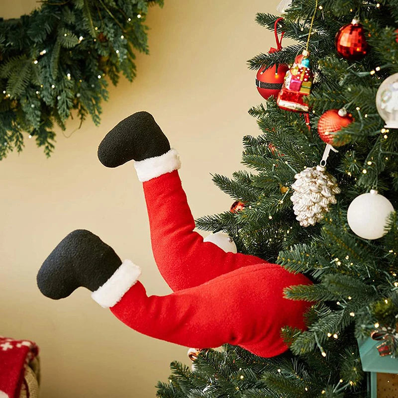 JollyLegs | Weiche Plüsch-Weihnachtsbaumdekoration 0