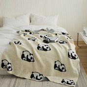 Kawaii Panda Decke für Kinder, Gemütlich und Atmungsaktiv, Mikrofaser 1