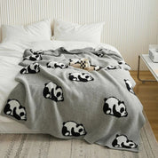 Kawaii Panda Decke für Kinder, Gemütlich und Atmungsaktiv, Mikrofaser 6