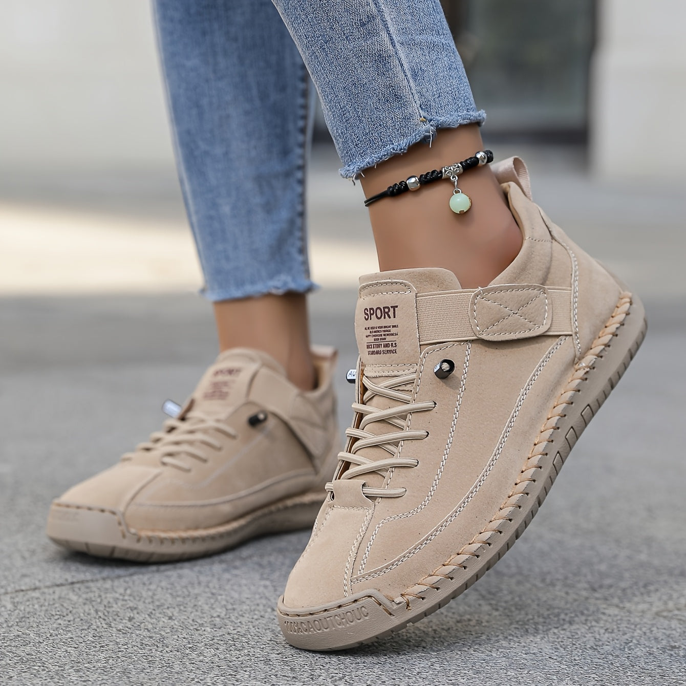 Komfortable Sneaker Damen – Atmungsaktiv, Elegant, Ideal Für Alltag, Slip-On Design, Optimale Fußunterstützung 0