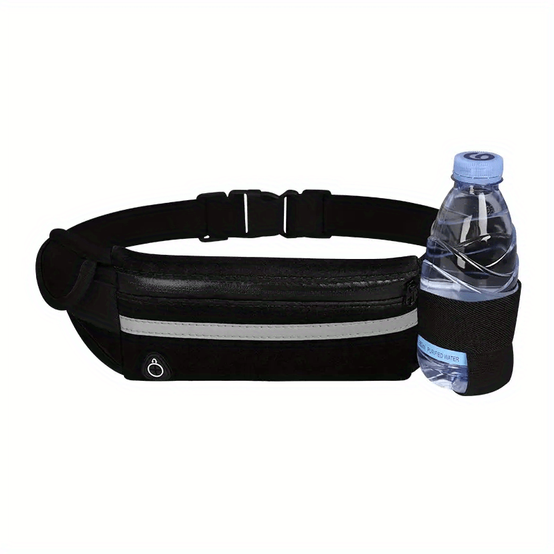 Kompakte, reflektierende Sportgürteltasche – wasserdichte Handy- und Flaschenhalterung für Laufen und Fitness 0
