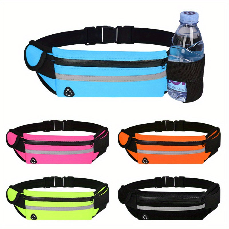 Kompakte, reflektierende Sportgürteltasche – wasserdichte Handy- und Flaschenhalterung für Laufen und Fitness 5