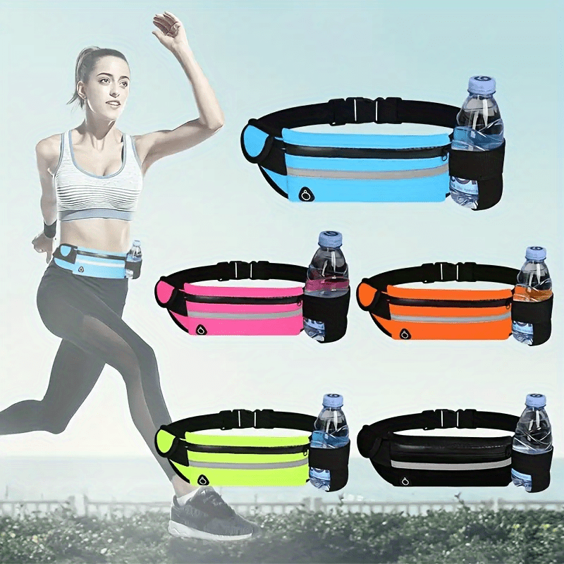 Kompakte, reflektierende Sportgürteltasche – wasserdichte Handy- und Flaschenhalterung für Laufen und Fitness 6