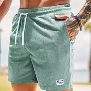Kurze Hosen Herren Cordshorts mit Kordelzug – Bequeme Shorts für Herren, Stilvolle Freizeitbekleidung für Sommeraktivitäten 11