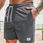 Kurze Hosen Herren Cordshorts mit Kordelzug – Bequeme Shorts für Herren, Stilvolle Freizeitbekleidung für Sommeraktivitäten 13