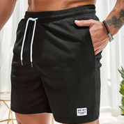 Kurze Hosen Herren Cordshorts mit Kordelzug – Bequeme Shorts für Herren, Stilvolle Freizeitbekleidung für Sommeraktivitäten 3