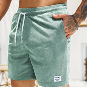 Kurze Hosen Herren Cordshorts mit Kordelzug – Bequeme Shorts für Herren, Stilvolle Freizeitbekleidung für Sommeraktivitäten 4