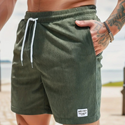 Kurze Hosen Herren Cordshorts mit Kordelzug – Bequeme Shorts für Herren, Stilvolle Freizeitbekleidung für Sommeraktivitäten 8