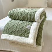 Kuscheldecke Sherpa Fleece Wende-Decke für Gemütlichkeit 9