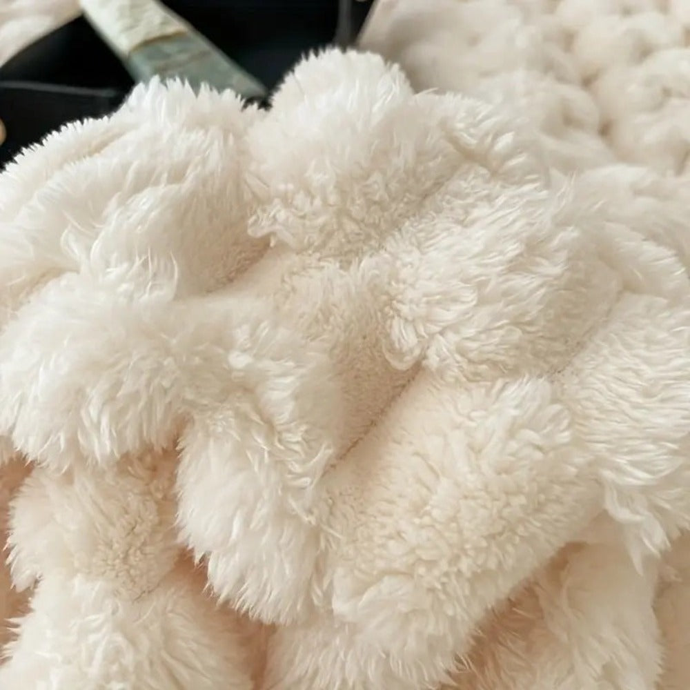 Kuscheldecke für Erwachsene Weich Atmungsaktiv Sherpa Fleece 150x200 cm 5