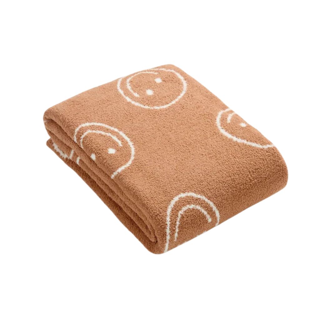 Kuschelige Smiley Gesicht Decke für Gemütlichkeit und Stil 8