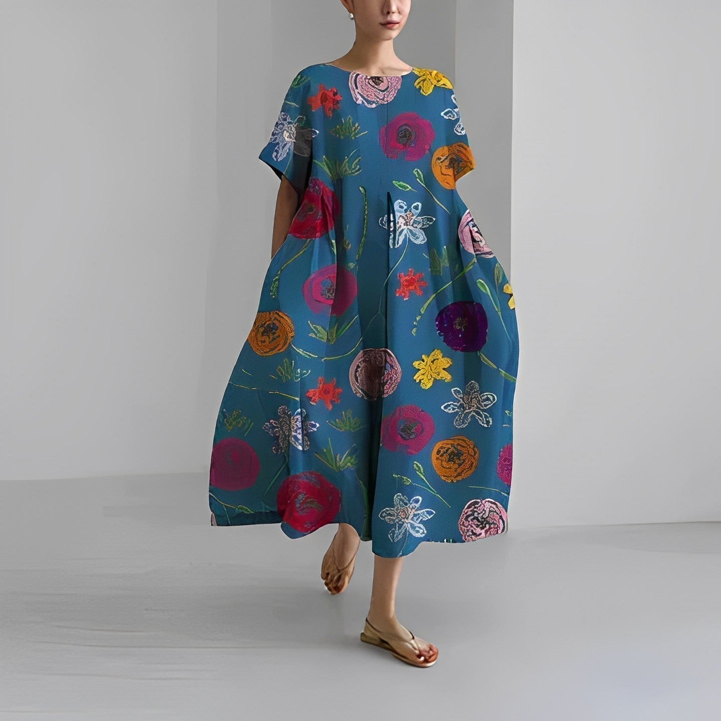 LOTTIE | Boho-blommig klänning