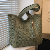 Lässige Strohtasche für Damen – Sommer, vielseitig und leicht 5