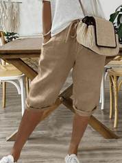 Leichte Damen-Shorts mit Kordelzug für entspannte Sommertage 0