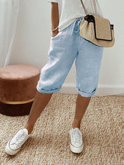 Leichte Damen-Shorts mit Kordelzug für entspannte Sommertage 1