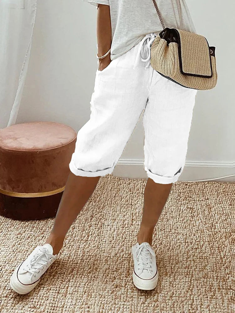 Leichte Damen-Shorts mit Kordelzug für entspannte Sommertage 2