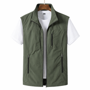 Leichte Herren-Gilet-Weste mit Reißverschluss für modernes Layering 0
