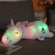 LumiGlow | Niedliches, weiches Plüscheinhorn-Kuscheltier für Kinder 6