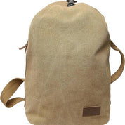 Finn | Stor vintage canvas axelväska resväska
