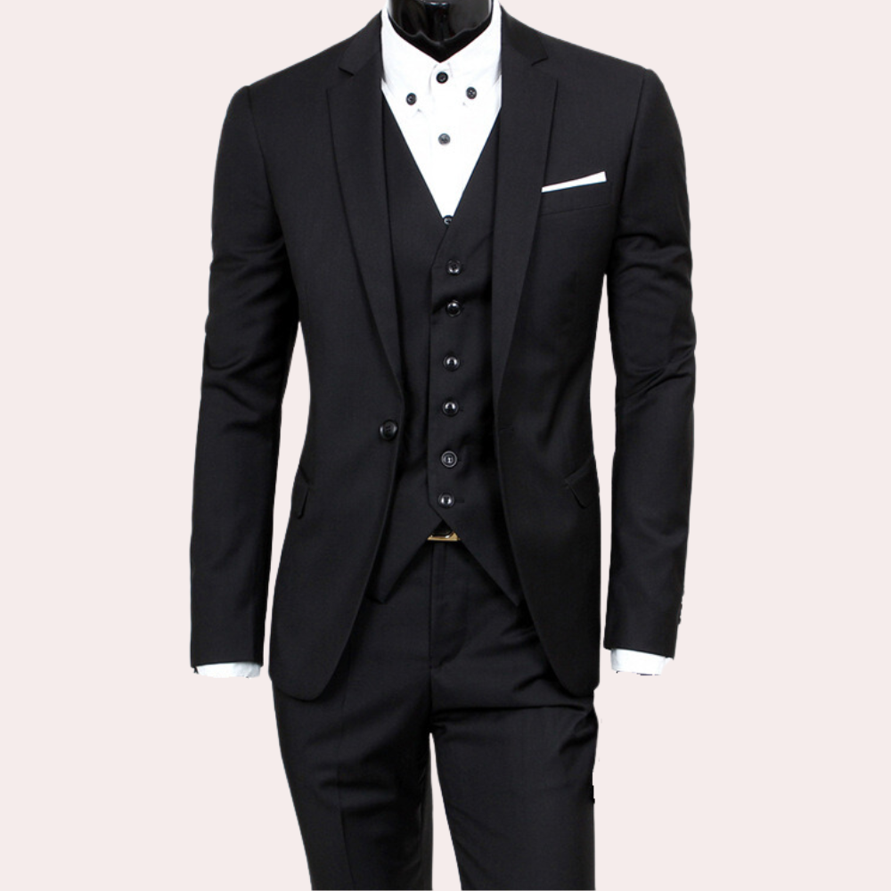 Männer eleganter Sommerkleidung 3-teiliger Anzug für Hochzeiten und Veranstaltungen 0