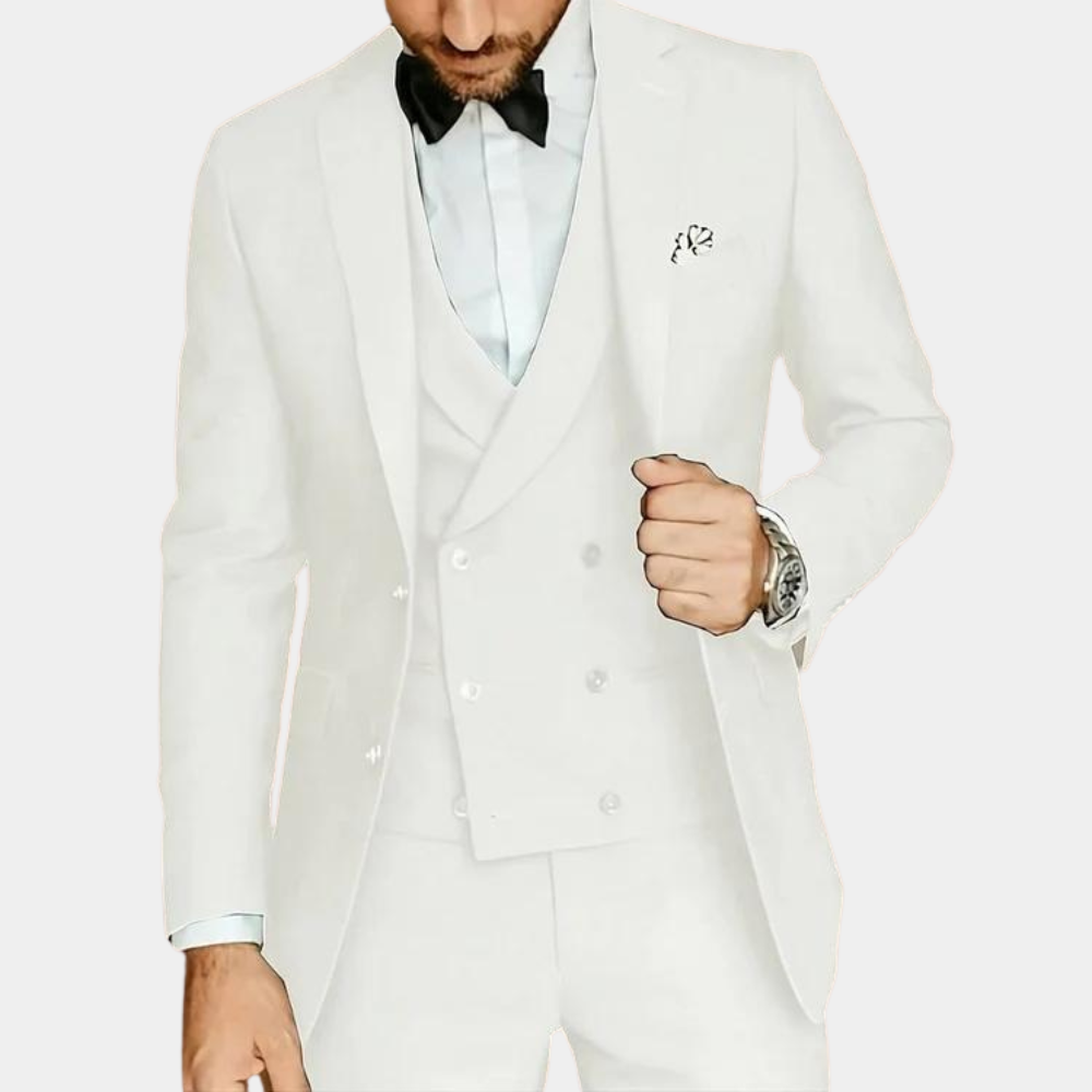 Männer eleganter skandinavisches Design 3-teiliger Anzugset 5