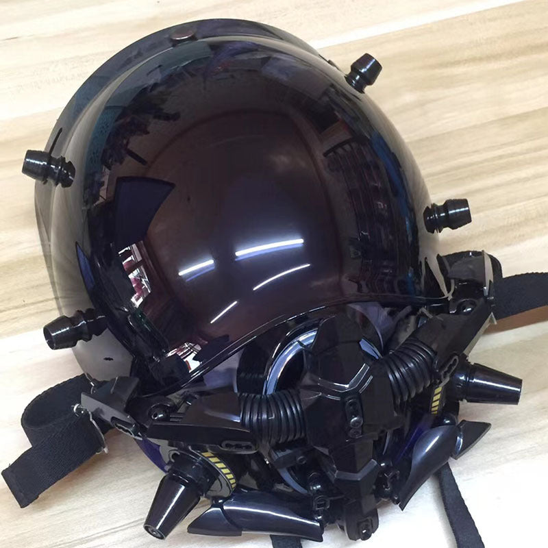 Maske Rollenspiel Leuchtmaschine Science Fiction Mechanischer Windhelm 4