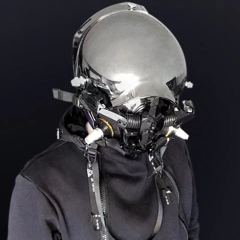 Maske Rollenspiel Leuchtmaschine Science Fiction Mechanischer Windhelm 5