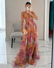 Maxikleid mit Blumendruck für Damen – Elegantes Sommerkleid für besondere Anlässe 0