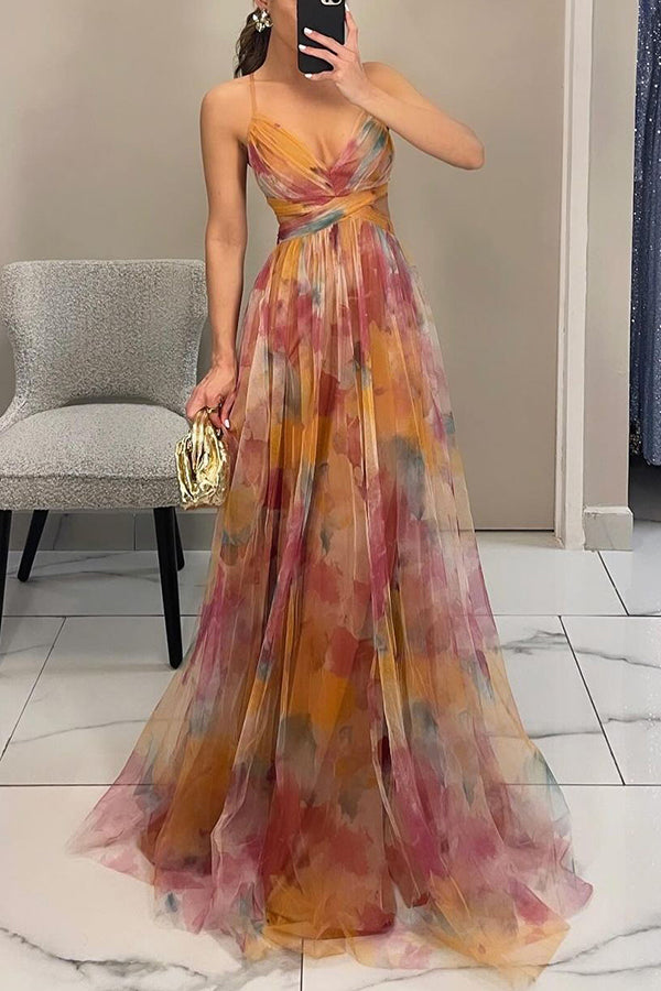 Maxikleid mit Blumendruck für Damen – Elegantes Sommerkleid für besondere Anlässe 3