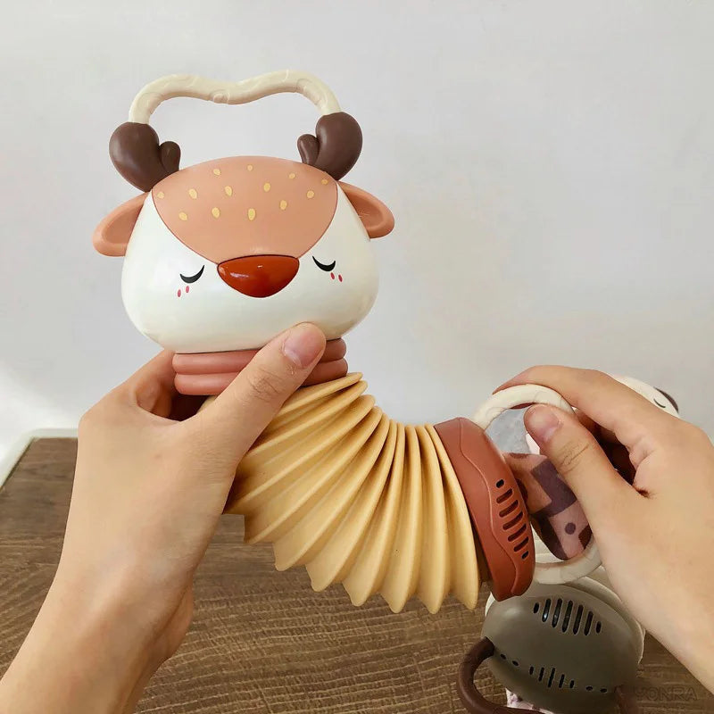 MelodyNest | Interaktives Baby-Akkordeonspielzeug – Bunte Rassel für frühes Lernen und Spielen 4