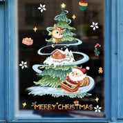 MerryScenes | Transparente Glasaufkleber für festliche Fenster 3