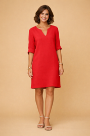 Mittellanges Sommerkleid Damen Elegant Vielseitig für Freizeit und Urlaub 8