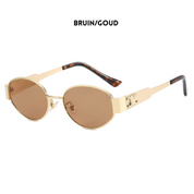 Modische goldene Sonnenbrille für Damen im Retro-Stil 3