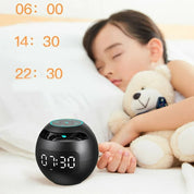 Multifunktionaler Bluetooth -Weckerlautsprecher mit LED -Display und farbenfrohe Nachtlicht - 2200 mAh Akku 5